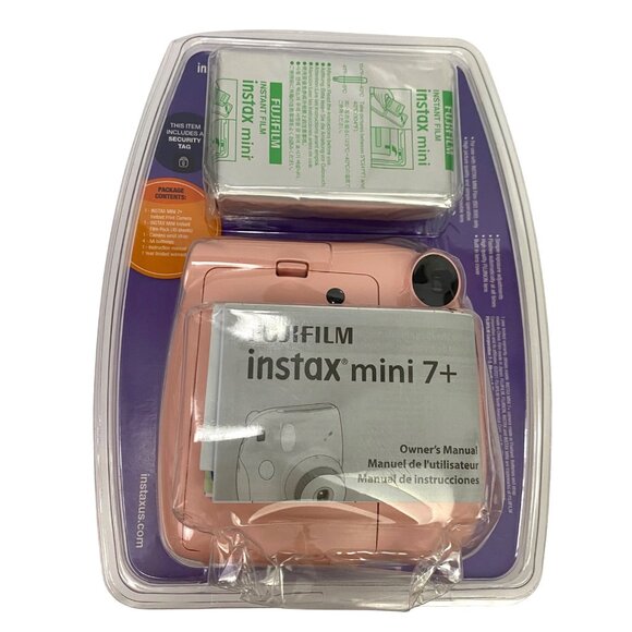 Fujifilm Instax Mini 7 + Instant Camera Light Pink New Damaged Package - Picture 6 of 9